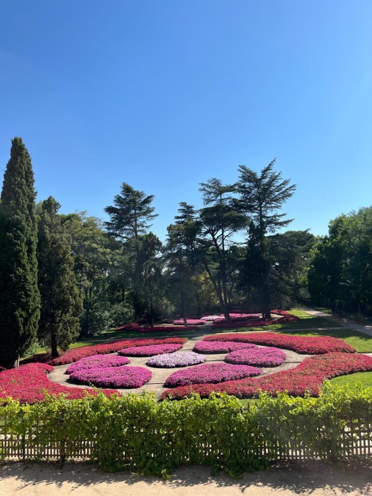 Jardín de Flores del parque El Capricho